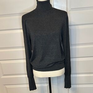 Susina Dark Gray Turtleneck Sweater